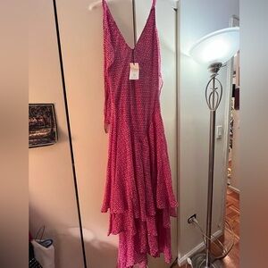 Celia Birtwell for Express Pink Dress